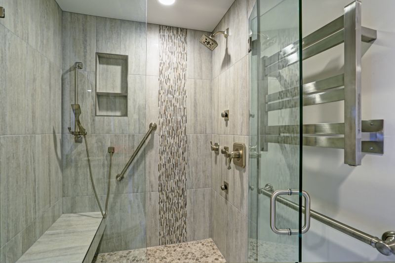 Walk-In Shower with Glass Panels