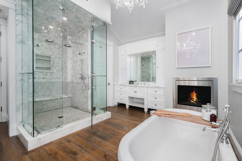 Wide View of Elegant Bathroom